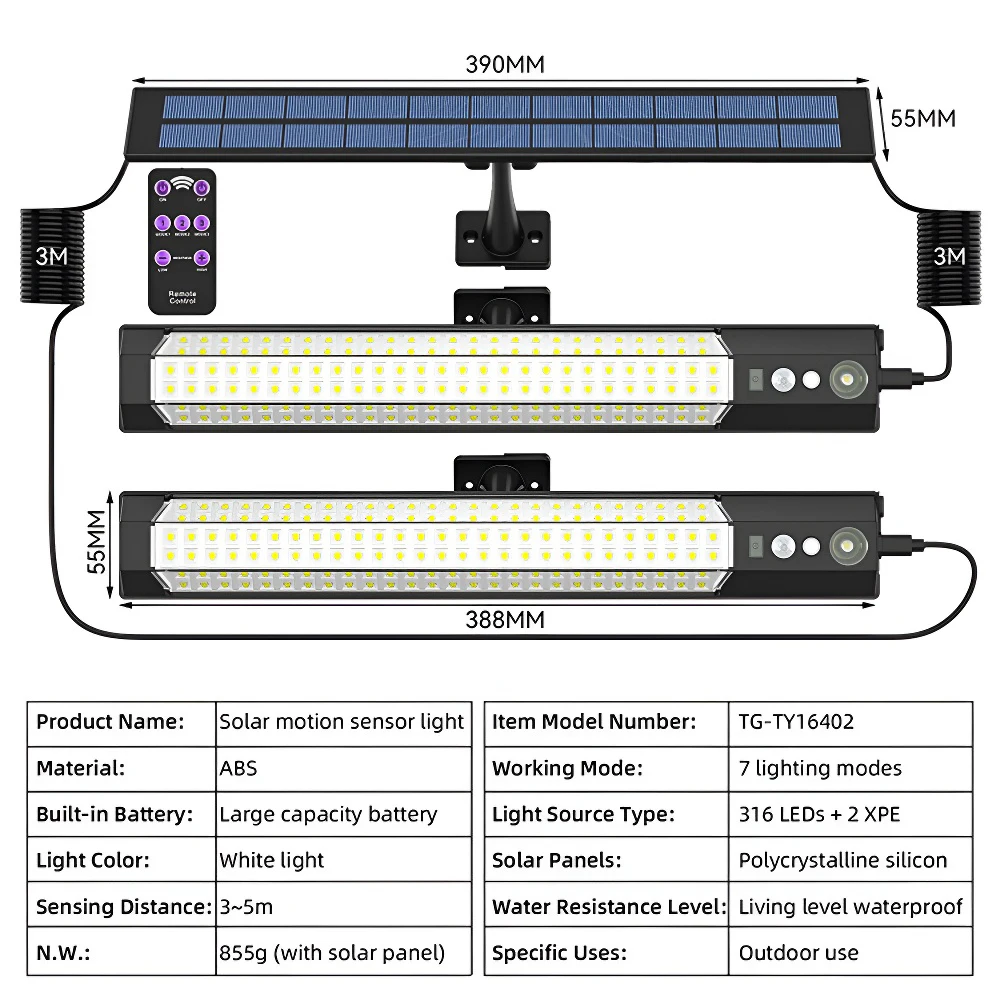 316/158 светодиодная солнечная лампа с датчиком движения, уличный настенный светильник для кемпинга, водонепроницаемый светил...
316/158 светодиодная солнечная лампа с датчиком движения, уличный настенный светильник для кемпинга, водонепроницаемый светил...
