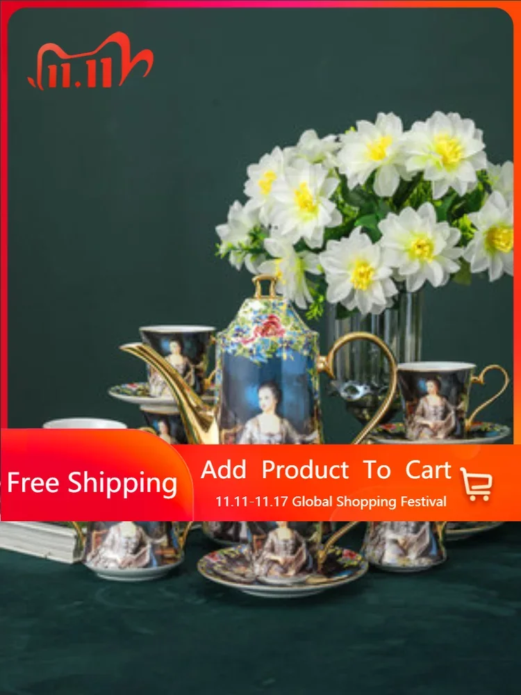 Retro Luxury European Style Coffee Cup Elegant Mugs Espresso Coffee Tea Cups Ceramic Vaso Plegable Porcelain Dinner Sets AA50BD
Retro Luxury European Style Coffee Cup Elegant Mugs Espresso Coffee Tea Cups Ceramic Vaso Plegable Porcelain Dinner Sets AA50BD
