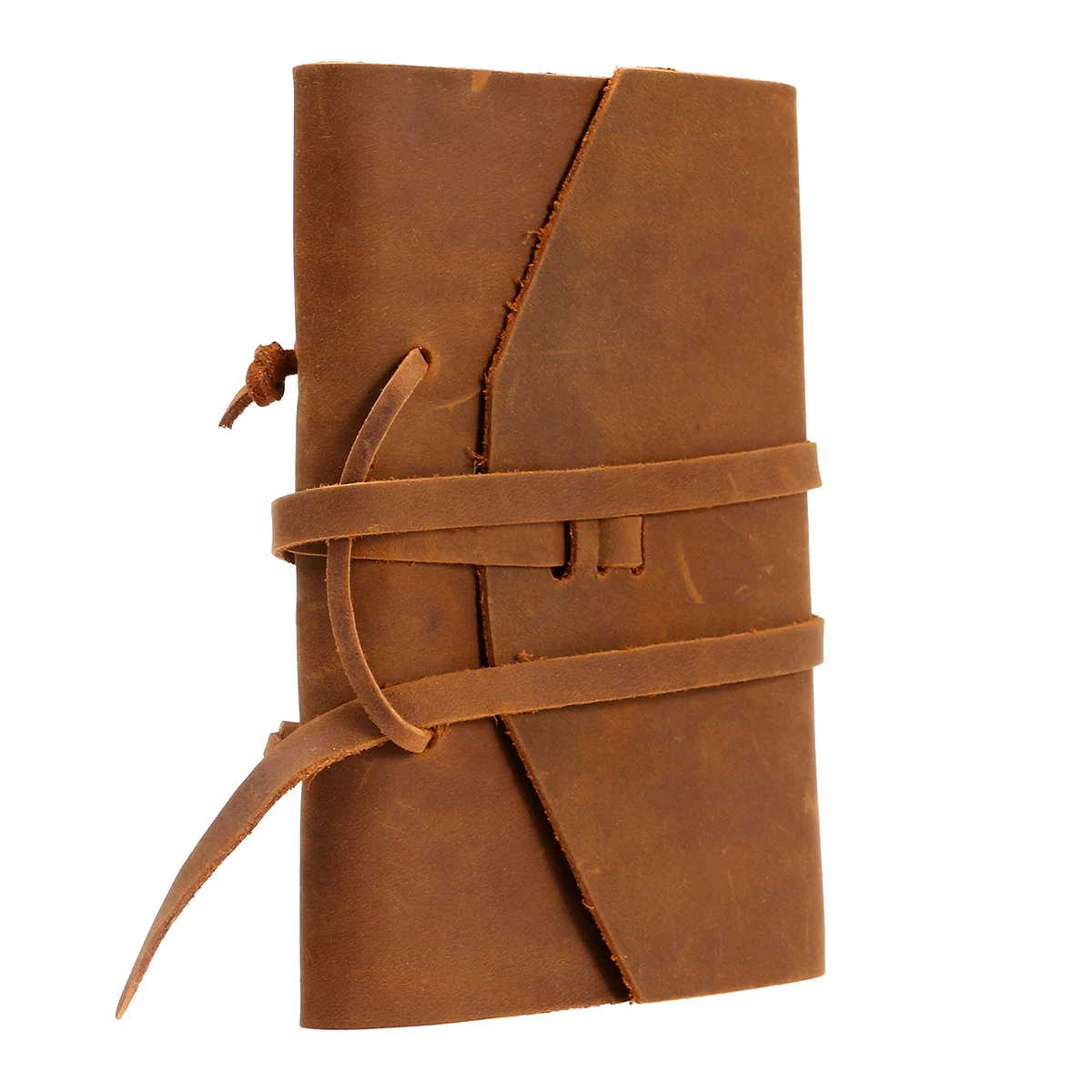Classic Leather Notebook Antique Diary Journal with Binding Rope for Gift (Brown)
Classic Leather Notebook Antique Diary Journal with Binding Rope for Gift (Brown)