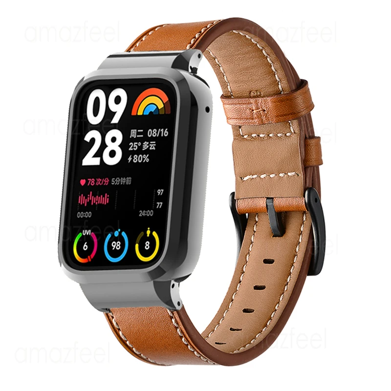 Защитный чехол для ремешка Mi Band 8 Pro, аксессуары для смарт-браслета, кожаный браслет + металлический чехол для xiaomi mi Band 8 pro, ремешки для часов
Защитный чехол для ремешка Mi Band 8 Pro, аксессуары для смарт-браслета, кожаный браслет + металлический чехол для xiaomi mi Band 8 pro, ремешки для часов