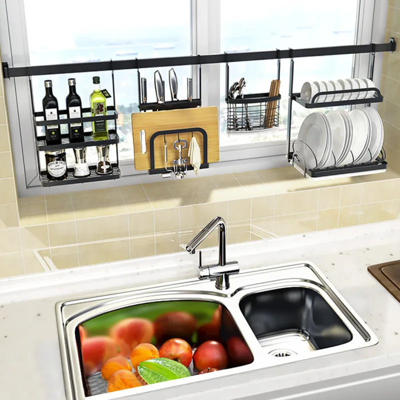 Multifunctional Kitchen Accessories No Punching Dish Drainer Stainless Steel Stand For Lids Stable Load Bearing Spice Rack
Multifunctional Kitchen Accessories No Punching Dish Drainer Stainless Steel Stand For Lids Stable Load Bearing Spice Rack