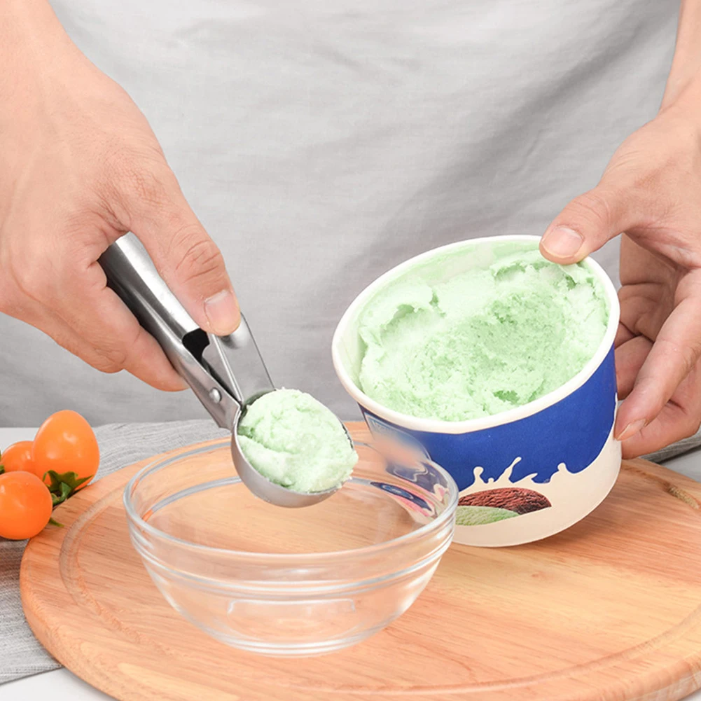 Ice Cream Scoop Stainless Steel Digger Non-Stick Fruit Watermelon Ice Ball Maker Tool Home Kitchen Tool Gadgets
Ice Cream Scoop Stainless Steel Digger Non-Stick Fruit Watermelon Ice Ball Maker Tool Home Kitchen Tool Gadgets