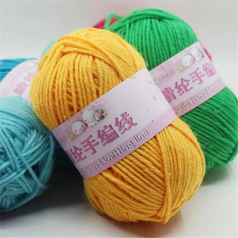 50g/Ball Acrylic Wool Yarn Thread Warm DIY Knitting Soft Baby Sweater Hat Knitted Adult Scarf Soft Knit Blanket Crochet Yarn
50g/Ball Acrylic Wool Yarn Thread Warm DIY Knitting Soft Baby Sweater Hat Knitted Adult Scarf Soft Knit Blanket Crochet Yarn