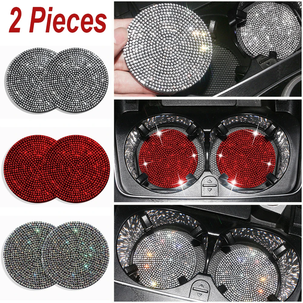 2x Car Coaster Water Slot Cup Holder Mat Anti-slip Pad Silica Gel for Car Stuff Bling Car Interior Accessories for Girls Woman
2x Car Coaster Water Slot Cup Holder Mat Anti-slip Pad Silica Gel for Car Stuff Bling Car Interior Accessories for Girls Woman