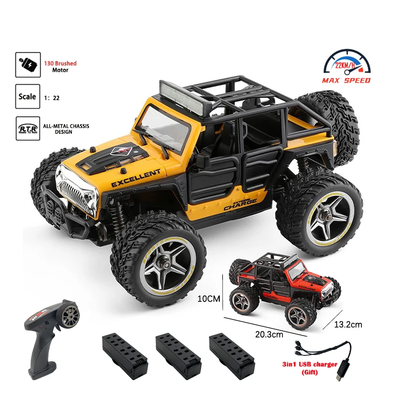 2022 New Mini RC Car 1/22 2.4G 2WD Vehicle Models Light Truck Off-Road Climb Machine Truck RC Vehicles Kids Toys RC Adults Cars 
2022 New Mini RC Car 1/22 2.4G 2WD Vehicle Models Light Truck Off-Road Climb Machine Truck RC Vehicles Kids Toys RC Adults Cars