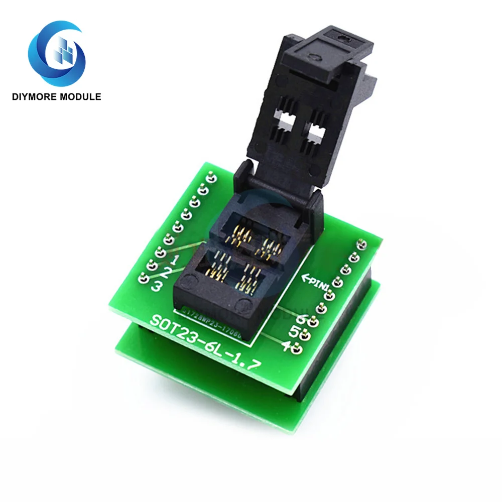 SOT23-3-6L-1.7 IC Programmer Adapter Chip Test Socket Burning Seat Fixture Plastic Width 1.7MM
SOT23-3-6L-1.7 IC Programmer Adapter Chip Test Socket Burning Seat Fixture Plastic Width 1.7MM