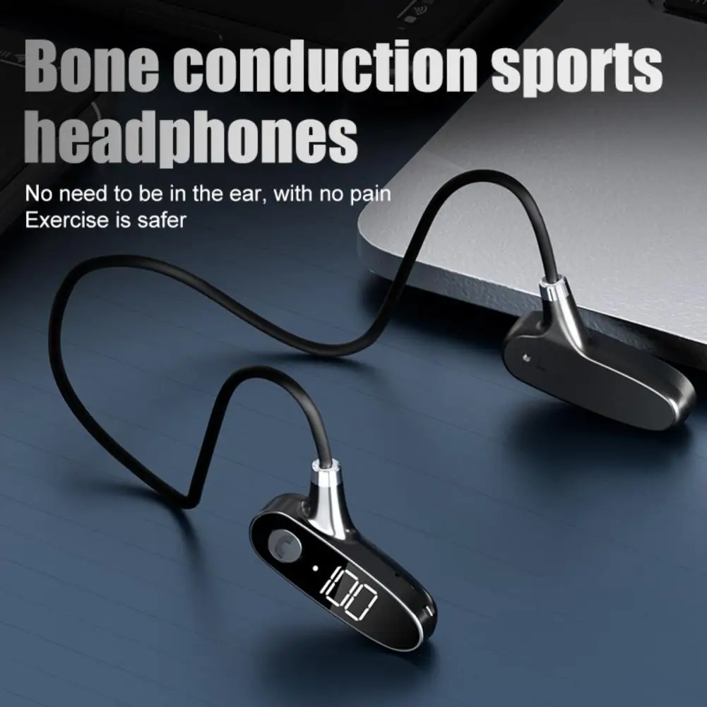 H18 Bone Conduction Headset Wireless Headphone Bluetooth-compatible5.2 Earphone Neckband Headset Digital Display Wireless Earbud
H18 Bone Conduction Headset Wireless Headphone Bluetooth-compatible5.2 Earphone Neckband Headset Digital Display Wireless Earbud
