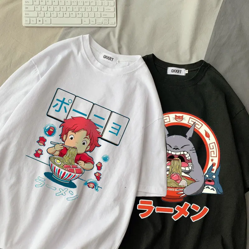 Hayao Harajuku T Shirt Women Studio Ghibli Totoro Miyazaki Ullzang Graphic T-shirt Funny Cartoon Tshirt 90s Anime Top Tee Female
Hayao Harajuku T Shirt Women Studio Ghibli Totoro Miyazaki Ullzang Graphic T-shirt Funny Cartoon Tshirt 90s Anime Top Tee Female