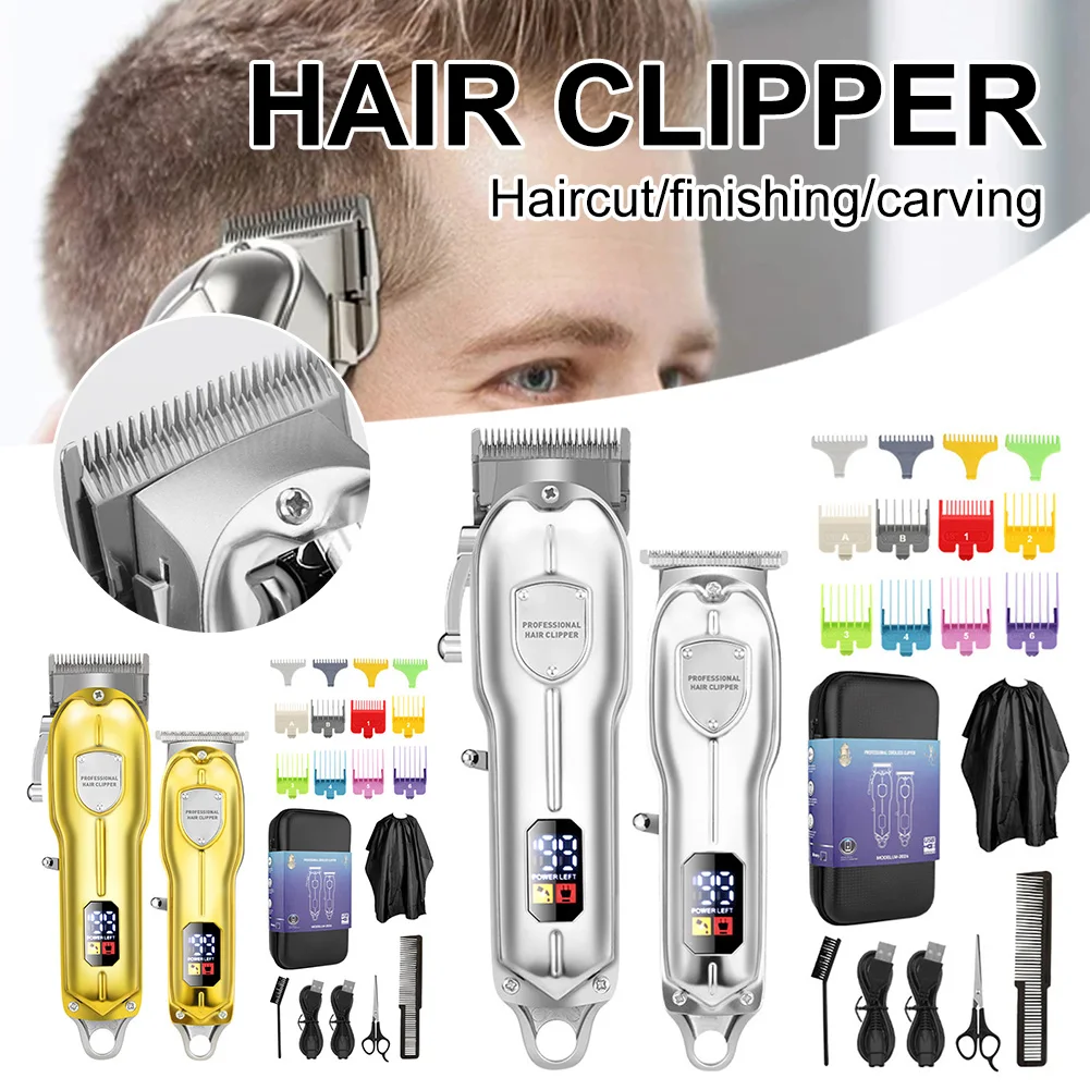Electric Hair Clipper Set Cordless Hair Trimmer Rechargeable Hair Cutting Grooming Tool For Barber With LCD Display Hairdressing
Electric Hair Clipper Set Cordless Hair Trimmer Rechargeable Hair Cutting Grooming Tool For Barber With LCD Display Hairdressing