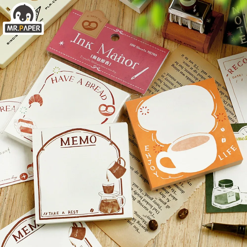 Mr. Paper Colorful Cute Memo Pad Ink Manor Theme Creative Literature and Art Handbook Material Message Paper 100pcs/book
Mr. Paper Colorful Cute Memo Pad Ink Manor Theme Creative Literature and Art Handbook Material Message Paper 100pcs/book