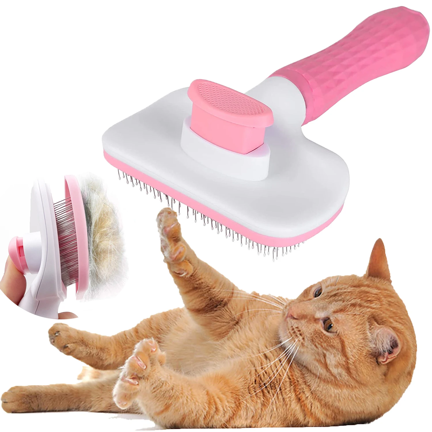 Dog Hair Removal Comb Grooming Cat Flea Pet Comb Cats Comb for Dogs Grooming Tool Automatic Hair Brush Trimmer
Dog Hair Removal Comb Grooming Cat Flea Pet Comb Cats Comb for Dogs Grooming Tool Automatic Hair Brush Trimmer