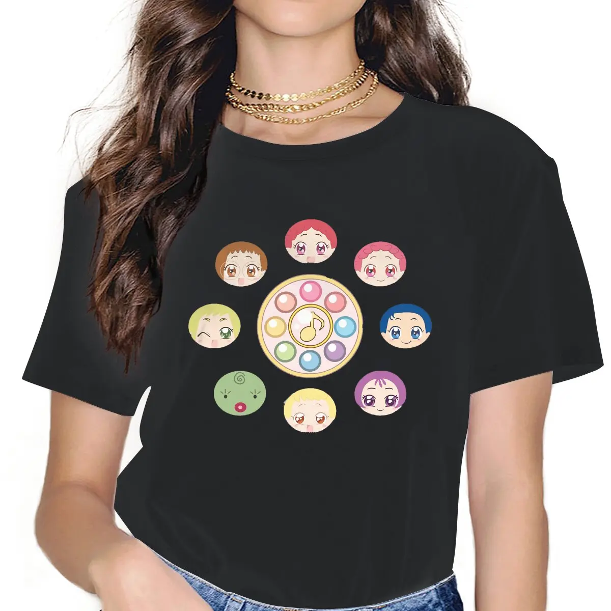 Chibi Classic Sweet Girls Women T-Shirt Ojamajo Doremi Aiko Seno Anime 5XL Blusas Harajuku Casual Short Sleeve Vintage Tops
Chibi Classic Sweet Girls Women T-Shirt Ojamajo Doremi Aiko Seno Anime 5XL Blusas Harajuku Casual Short Sleeve Vintage Tops