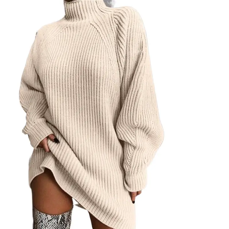 2022 Autumn and Winter New Product Knitwear Dress Mid-length Raglan Sleeve Half Turtleneck Sweater Dress
2022 Autumn and Winter New Product Knitwear Dress Mid-length Raglan Sleeve Half Turtleneck Sweater Dress