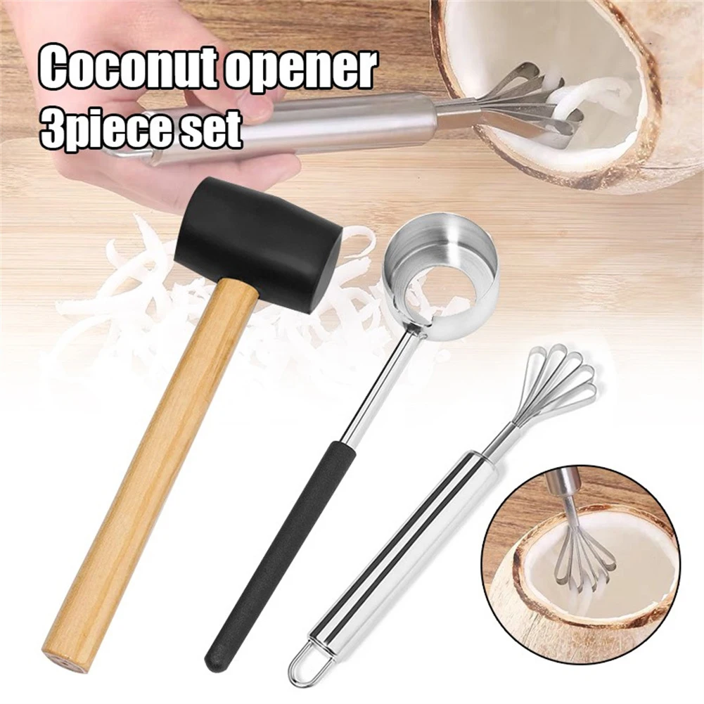 Coconut Opener Tool Set Food Grade 304 Stainless Steel Opener Coconut Meat Tool For The Kitchen Opener Tool Set
Coconut Opener Tool Set Food Grade 304 Stainless Steel Opener Coconut Meat Tool For The Kitchen Opener Tool Set