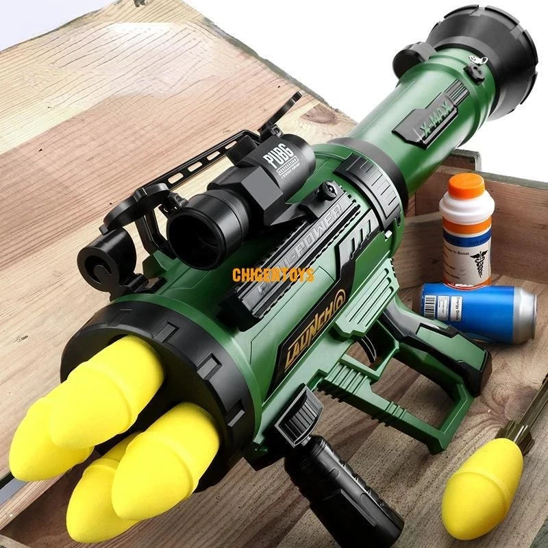 Roll play gun Toy Rocket Grab Quadruple Rocket Launcher Electric Sound Effects Interactive CS Military Toys gun Bazooka Mortar
Roll play gun Toy Rocket Grab Quadruple Rocket Launcher Electric Sound Effects Interactive CS Military Toys gun Bazooka Mortar