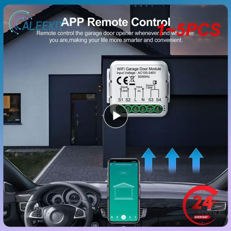 1~5PCS Tuya Smart WiFi Garage Door Opener Controller App Voice Remote Control Work with Alexa Google Home Assistant Yandex Alice 
1~5PCS Tuya Smart WiFi Garage Door Opener Controller App Voice Remote Control Work with Alexa Google Home Assistant Yandex Alice