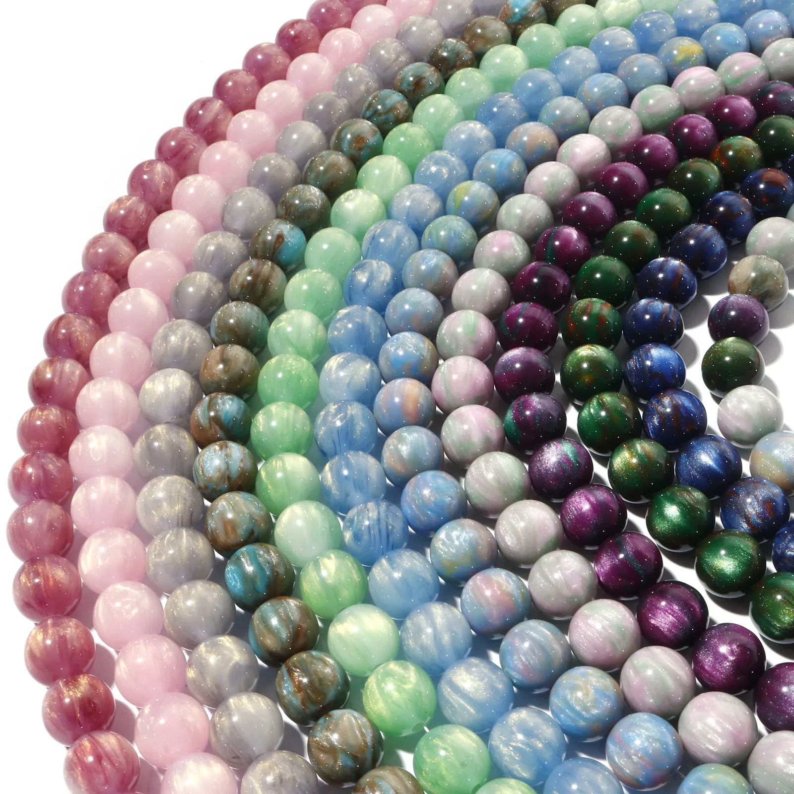 12mm Resin Spacer Beads For Diy Jewelry Making Round Multicolor Pearlized Imitation Tiger Eyes Beads To Make Bracelets ,10PCs
12mm Resin Spacer Beads For Diy Jewelry Making Round Multicolor Pearlized Imitation Tiger Eyes Beads To Make Bracelets ,10PCs