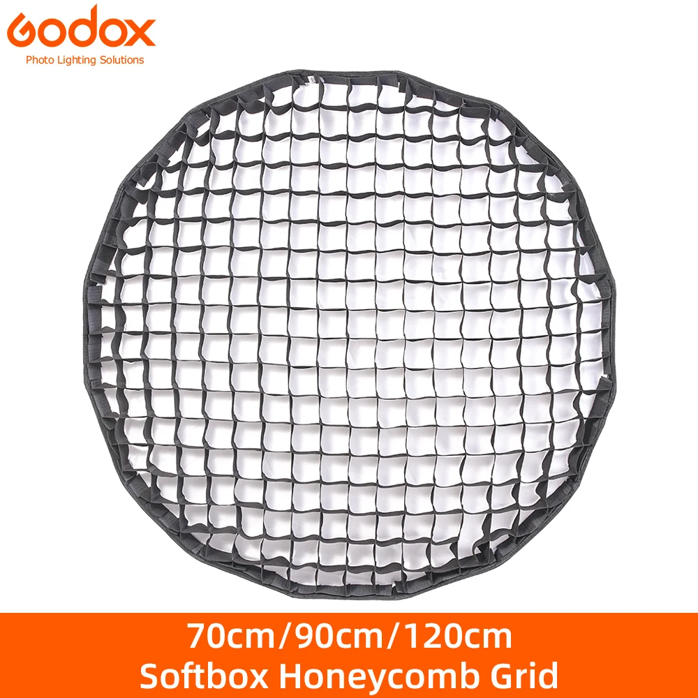 

Godox Original Honeycomb Grid 70cm 90cm 120cm for Godox Deep Parabolic Softbox P90L/P90H P120L/P120H QR-P70 QR-P90 QR-P120
