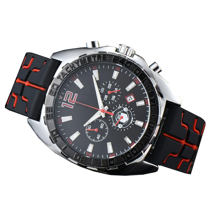 Luxury Brand Sport Quartz 6 Pins Multifunction Stainless steel Men Watch Man Rubber Calendar Wristwatch Factory Factory sales
Luxury Brand Sport Quartz 6 Pins Multifunction Stainless steel Men Watch Man Rubber Calendar Wristwatch Factory Factory sales