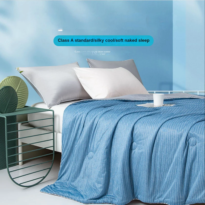 Summer new ice cream air conditioner quilt can be washed naked sleep light and thin ice silk summer cool quilt single summer qui
Summer new ice cream air conditioner quilt can be washed naked sleep light and thin ice silk summer cool quilt single summer qui