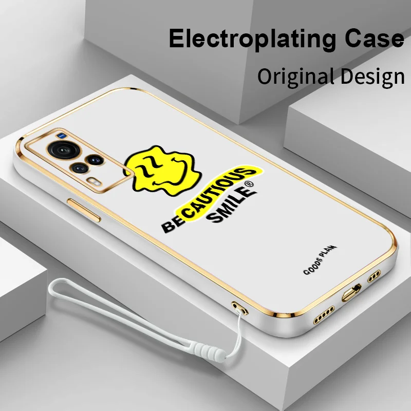 English Smiley Face Soft Square Plating Back Cover Case for vivo X60 X60S X70 X70T X80 X60 Pro Plus Camera Lens Protector
English Smiley Face Soft Square Plating Back Cover Case for vivo X60 X60S X70 X70T X80 X60 Pro Plus Camera Lens Protector
