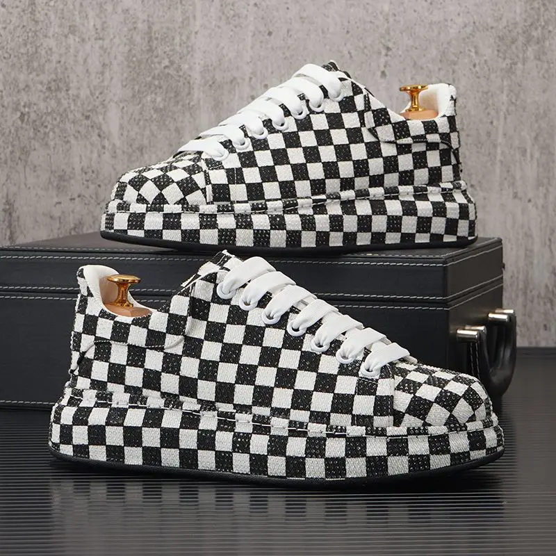 2022 Spring New Fashion Rhinestone Sneakers All-Match Super Hot Good-looking Shoes Men's Chessboard Plaid Casual Shoes
2022 Spring New Fashion Rhinestone Sneakers All-Match Super Hot Good-looking Shoes Men's Chessboard Plaid Casual Shoes