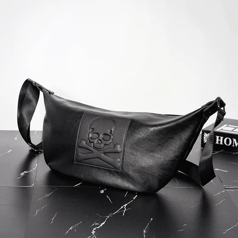 Fashion Chest Bag For Men Skull Black Leather Belt Bag Unisex Shoulder Messenger Bags Trendy Women Travel Phone Crossbody Bags
Fashion Chest Bag For Men Skull Black Leather Belt Bag Unisex Shoulder Messenger Bags Trendy Women Travel Phone Crossbody Bags
