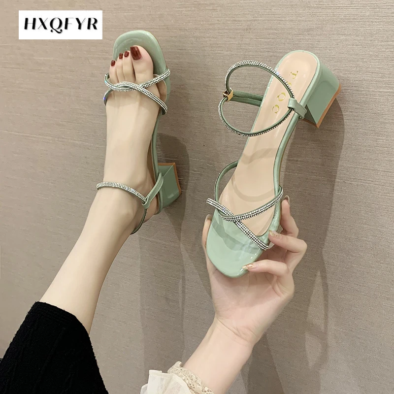 Sandals Women's New Fashion 2021 Versatile with Diamond High-heeled Fairy In Summer Fine Temperament Women Shoes Slip-On
Sandals Women's New Fashion 2021 Versatile with Diamond High-heeled Fairy In Summer Fine Temperament Women Shoes Slip-On