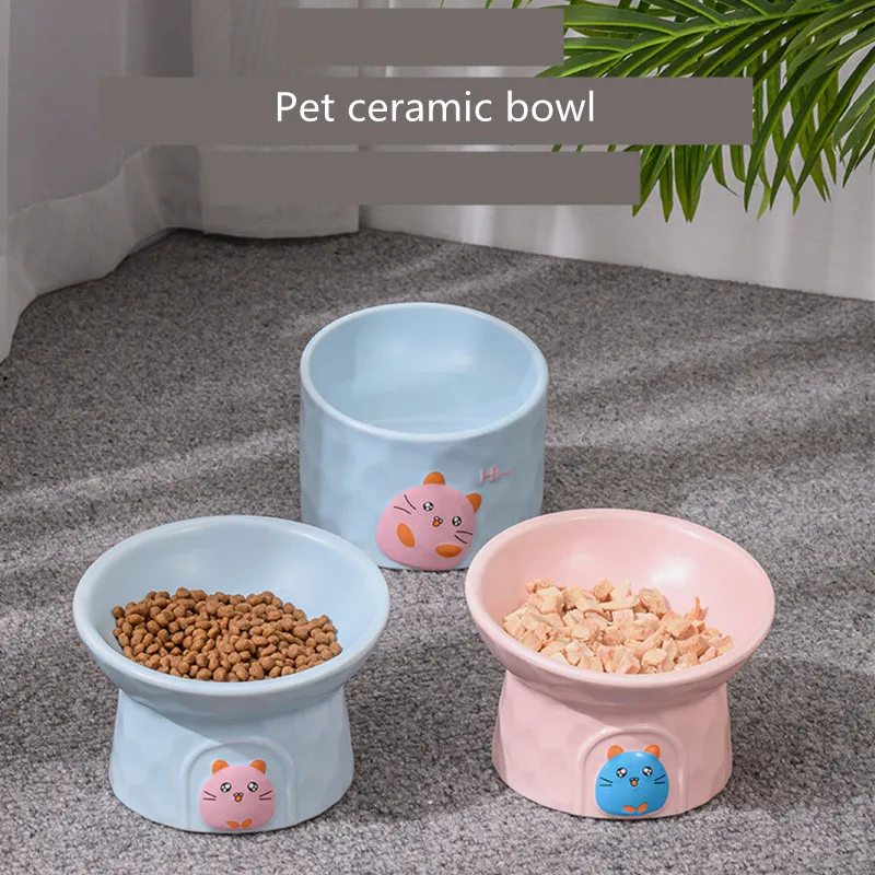 Cat High Foot Ceramics Bowls Small Medium Dog Food Water Feeder Pet Drinking Eating Dishes Cats Puppy Elevated Feeding Bowl
Cat High Foot Ceramics Bowls Small Medium Dog Food Water Feeder Pet Drinking Eating Dishes Cats Puppy Elevated Feeding Bowl