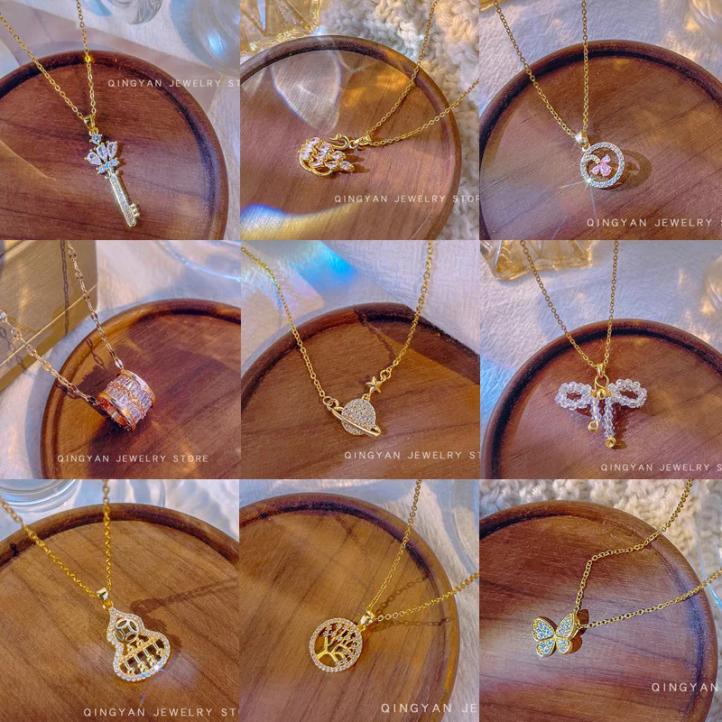 Ins Style Diamond-Encrusted Clavicle Chain Personality Design Micro-Encrusted Titanium Steel Necklace Women'S Retro Jewelry
Ins Style Diamond-Encrusted Clavicle Chain Personality Design Micro-Encrusted Titanium Steel Necklace Women'S Retro Jewelry