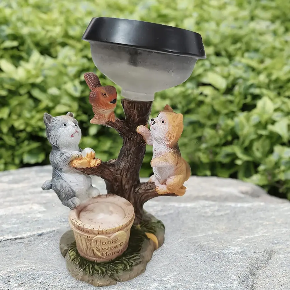 New Resin Solar Squirrel LED Light Statue Waterptoof Outdoor Figure For Pathway Yard Garden Wildlife Landscape Decoration Lamp
New Resin Solar Squirrel LED Light Statue Waterptoof Outdoor Figure For Pathway Yard Garden Wildlife Landscape Decoration Lamp