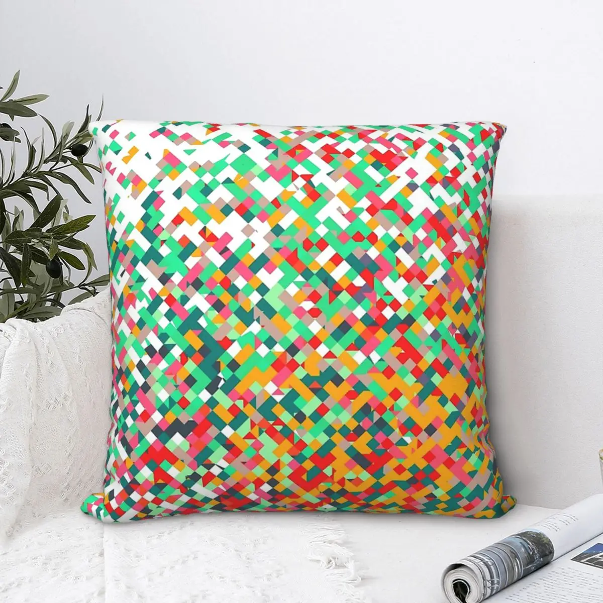 Colorful Mosaic Polyester Cushion Cover Geometric Patterns Home Car Decorative Breathable Cojines Decorativos
Colorful Mosaic Polyester Cushion Cover Geometric Patterns Home Car Decorative Breathable Cojines Decorativos