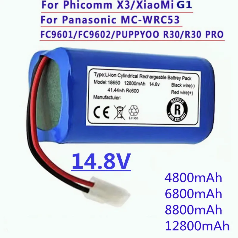 100%New.Original.Vakuum-Batería Para XiaoMi G1, 12800mah.14,8V/8800mAh/6800mAh.4800mah.MC-WRC53, FB X3, FC9601, FC9602..
100%New.Original.Vakuum-Batería Para XiaoMi G1, 12800mah.14,8V/8800mAh/6800mAh.4800mah.MC-WRC53, FB X3, FC9601, FC9602..