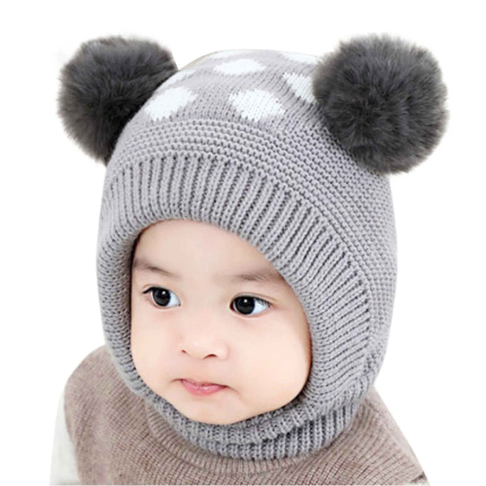 Knitted Hat Baby Caps Kids Ski Thick Hood Warm Winter Toddler Earflap Cycling Stocking Hats for Kids Little Girls Winter Hats
Knitted Hat Baby Caps Kids Ski Thick Hood Warm Winter Toddler Earflap Cycling Stocking Hats for Kids Little Girls Winter Hats