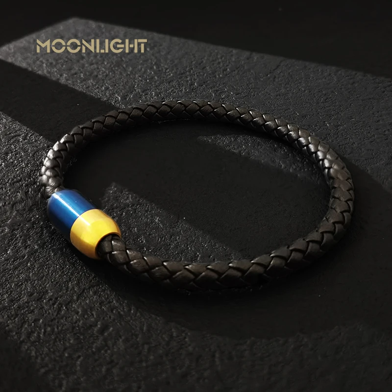Fashion Casual Sporty Men Jewelry Black Brown Braided Leather Bracelet Stainless Steel Magnetic Clasp Bangles Wrap Bracelet
Fashion Casual Sporty Men Jewelry Black Brown Braided Leather Bracelet Stainless Steel Magnetic Clasp Bangles Wrap Bracelet