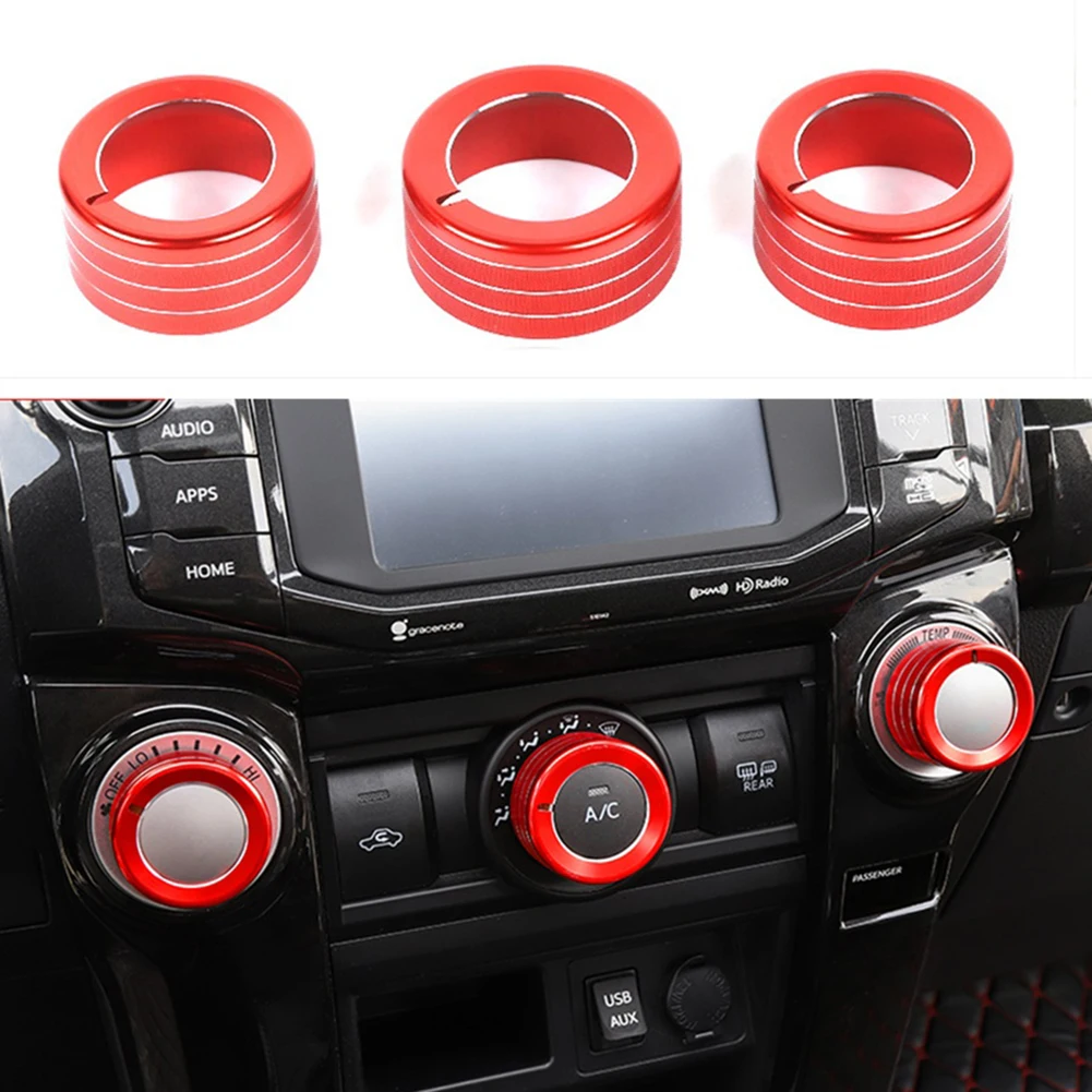 Car Dashboard Console Knob Trim Cover Decal Red Set For Toyota 4Runner 2014-2022 Switch Button Knob Trim Cover Acccessories
Car Dashboard Console Knob Trim Cover Decal Red Set For Toyota 4Runner 2014-2022 Switch Button Knob Trim Cover Acccessories
