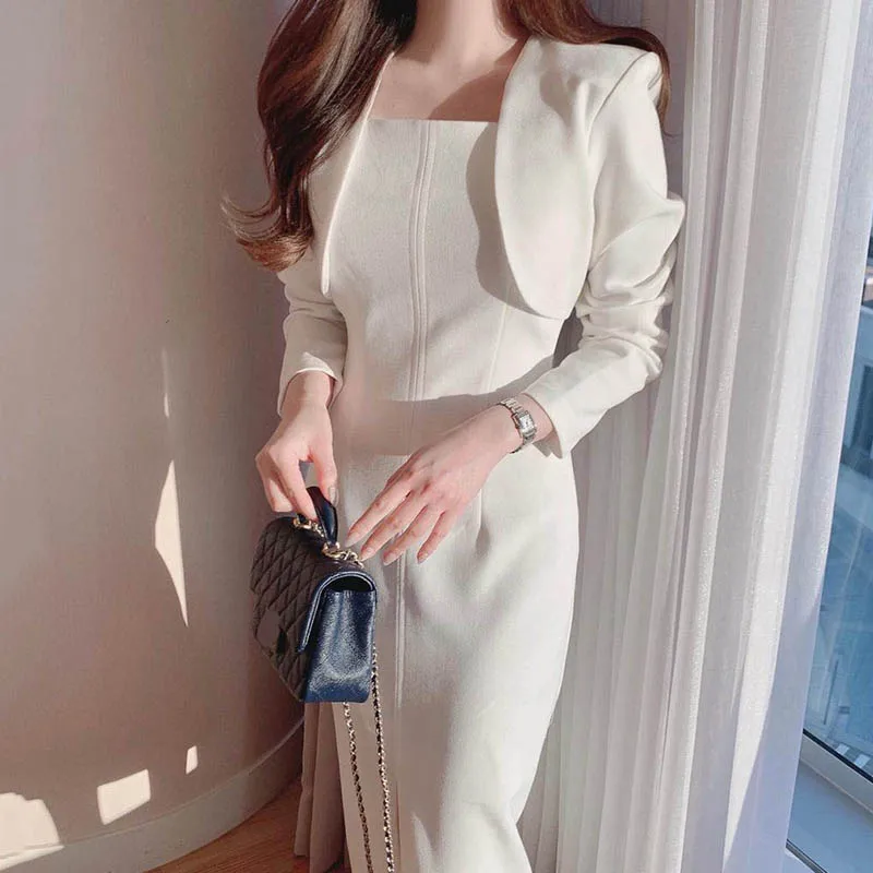 Office Lady Elegant Fall 2022 Party Midi Dress A-Line Long Sleeve Spring Dresses for Women High Waist Woman Vestido Feminino
Office Lady Elegant Fall 2022 Party Midi Dress A-Line Long Sleeve Spring Dresses for Women High Waist Woman Vestido Feminino
