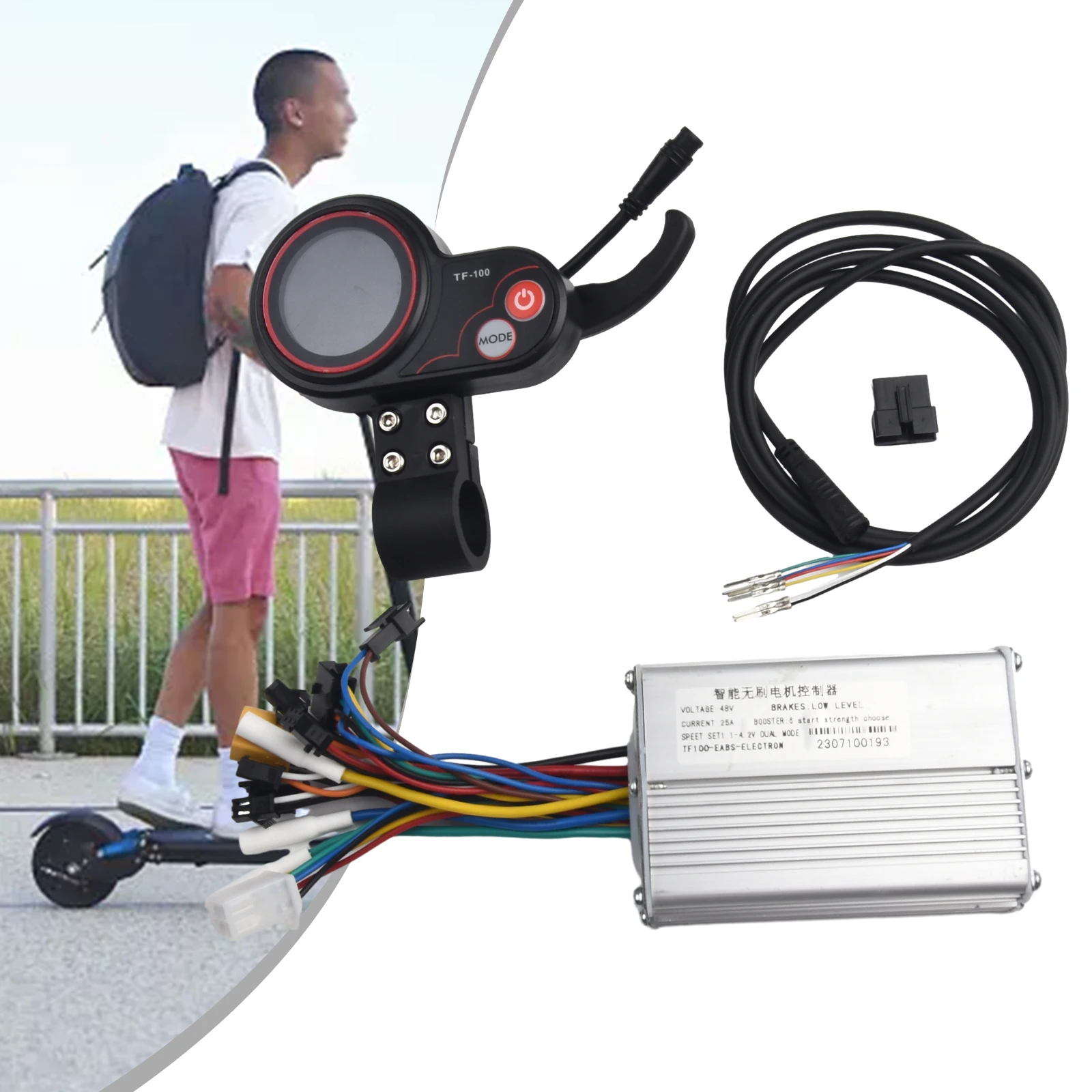 Brushless Motor Controller 48V 25A 6pin Cable Aluminum Alloy Plastic Electric Scooter For KUGOO M4 Motor Controller
Brushless Motor Controller 48V 25A 6pin Cable Aluminum Alloy Plastic Electric Scooter For KUGOO M4 Motor Controller
