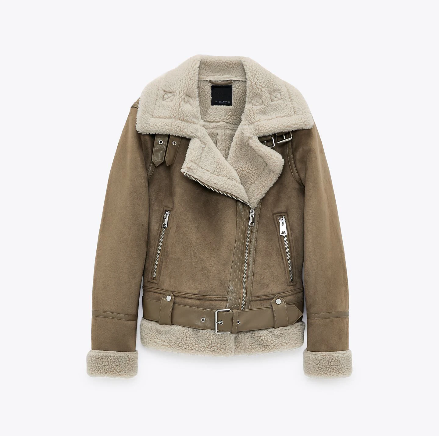 2021 new women's wear thick warm winter retro suede lambs wool motorcycle jacket belt leisure loose man-made leather jackets
2021 new women's wear thick warm winter retro suede lambs wool motorcycle jacket belt leisure loose man-made leather jackets