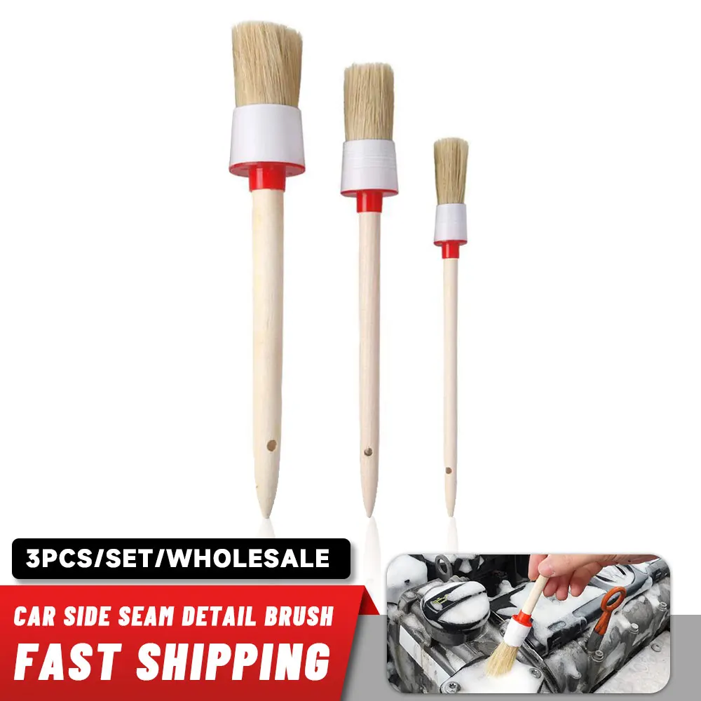 Car Side Seam Detail Brush Set, Engine Air-Conditioning Air Outlet Cleaning Brush, Round Head Wooden Soft Brush, Paint Brush
Car Side Seam Detail Brush Set, Engine Air-Conditioning Air Outlet Cleaning Brush, Round Head Wooden Soft Brush, Paint Brush