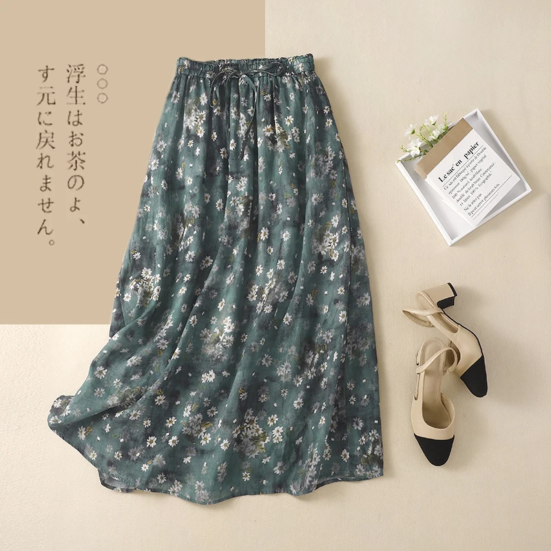 Limiguyue Loose Floral Chiffon Skirt Women Summer Tie Dye Retro Elastic A Line Long Skirts Drawstring Casual Bohemian Boho J193
Limiguyue Loose Floral Chiffon Skirt Women Summer Tie Dye Retro Elastic A Line Long Skirts Drawstring Casual Bohemian Boho J193
