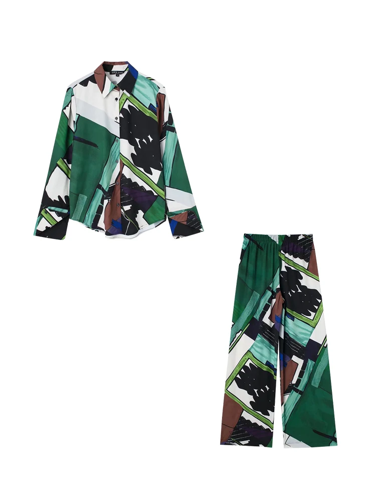 TFMLN 2Pcs Women Flare Pants Shirts Set 2022 Casual Long Sleeve Turn Down Collar Top Fashion Elastic Waist Pants Street Outwear
TFMLN 2Pcs Women Flare Pants Shirts Set 2022 Casual Long Sleeve Turn Down Collar Top Fashion Elastic Waist Pants Street Outwear