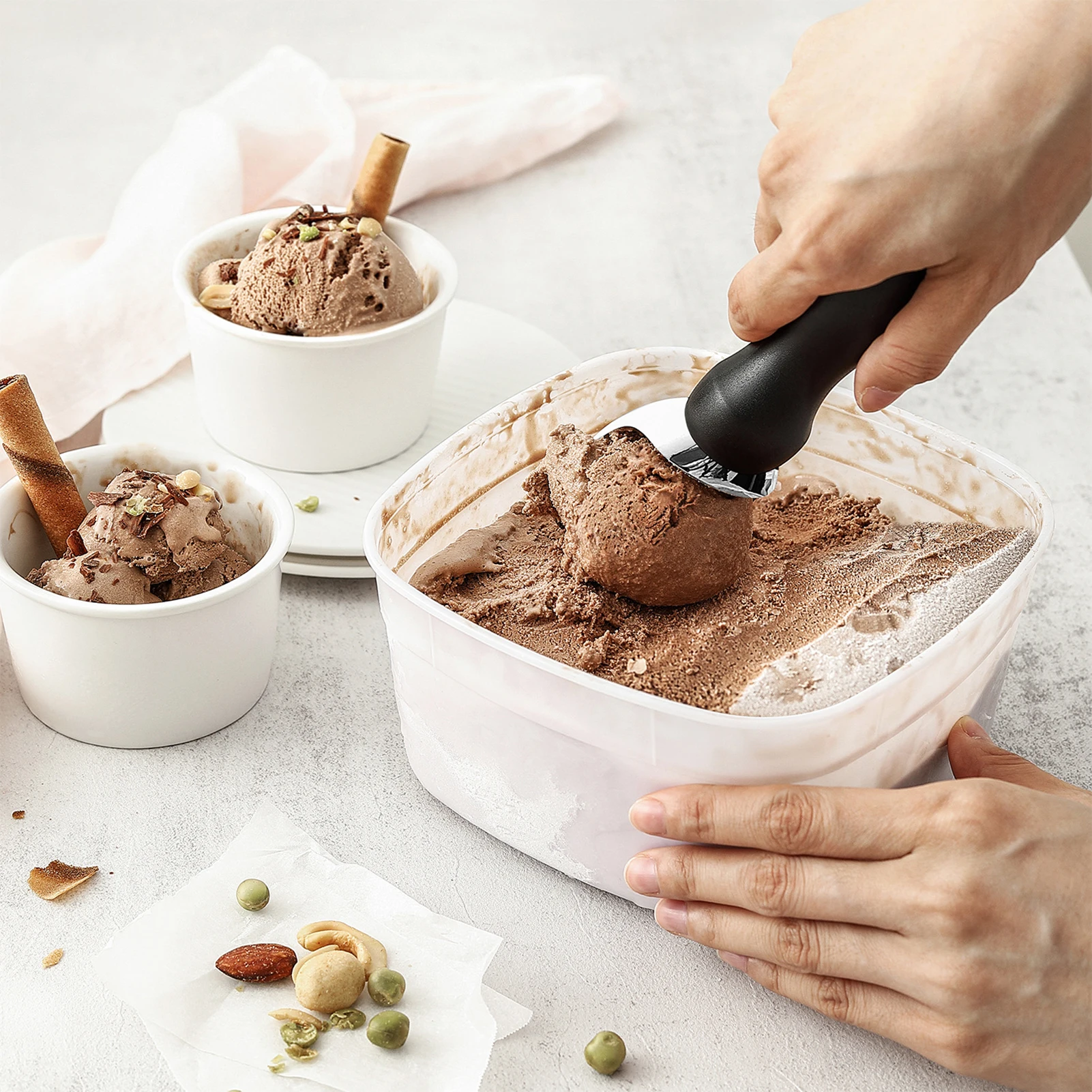 Useful Ice Ball Scooper Easy Clean Sturdy Lightweight Tasteless Ice Cream Scoop
Useful Ice Ball Scooper Easy Clean Sturdy Lightweight Tasteless Ice Cream Scoop