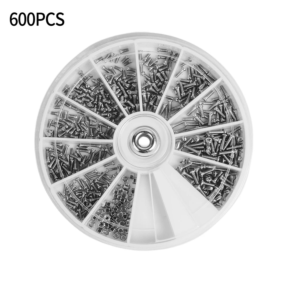 Kits Screw Nut M1/m1.2/m1.4 Set Small Stainless Steel 600pcs Accessories Assorted Bolts Brand New High Quality
Kits Screw Nut M1/m1.2/m1.4 Set Small Stainless Steel 600pcs Accessories Assorted Bolts Brand New High Quality