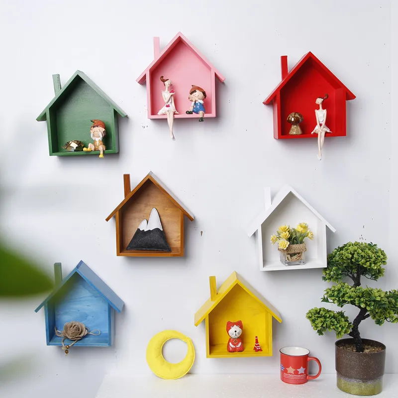 Norse Simple Decoration Color House Home Living Room Decoration Bedroom Creative Wall Storage Shelf Wall Hanging Decoration
Norse Simple Decoration Color House Home Living Room Decoration Bedroom Creative Wall Storage Shelf Wall Hanging Decoration