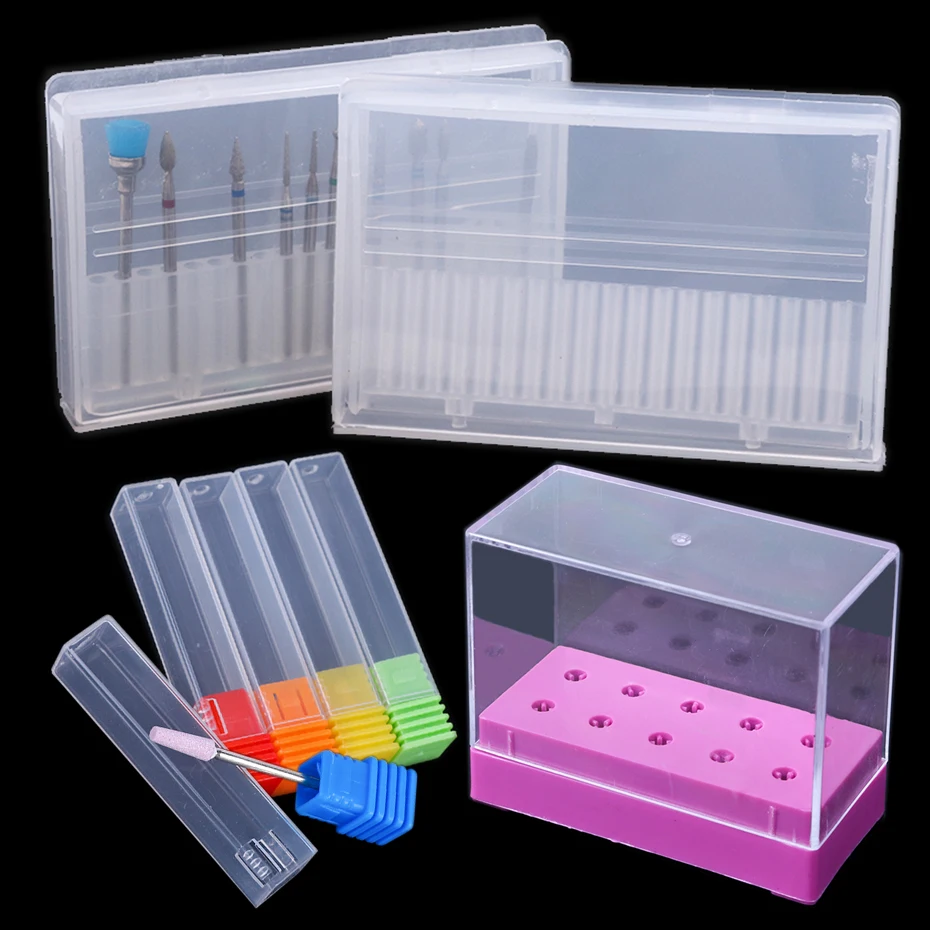 Acrylic Nail Drill Bit Storage Box Empty Stand Display Container Nail Case Cutter for Milling Machine Manicure Accessories
Acrylic Nail Drill Bit Storage Box Empty Stand Display Container Nail Case Cutter for Milling Machine Manicure Accessories