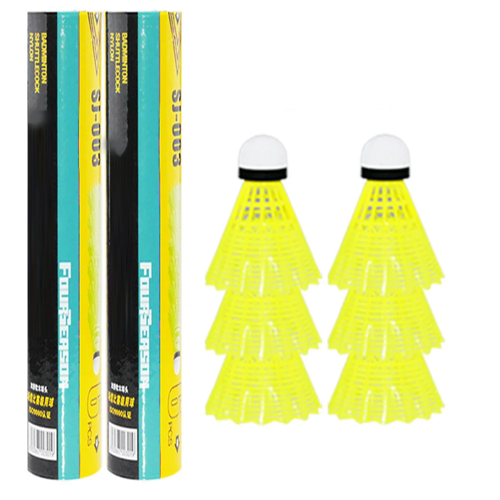 12pcs Nylon Shuttlecocks with Strong Cork Head Plastic Badminton Training Ball High Speed Badminton Balls XR-Hot
12pcs Nylon Shuttlecocks with Strong Cork Head Plastic Badminton Training Ball High Speed Badminton Balls XR-Hot