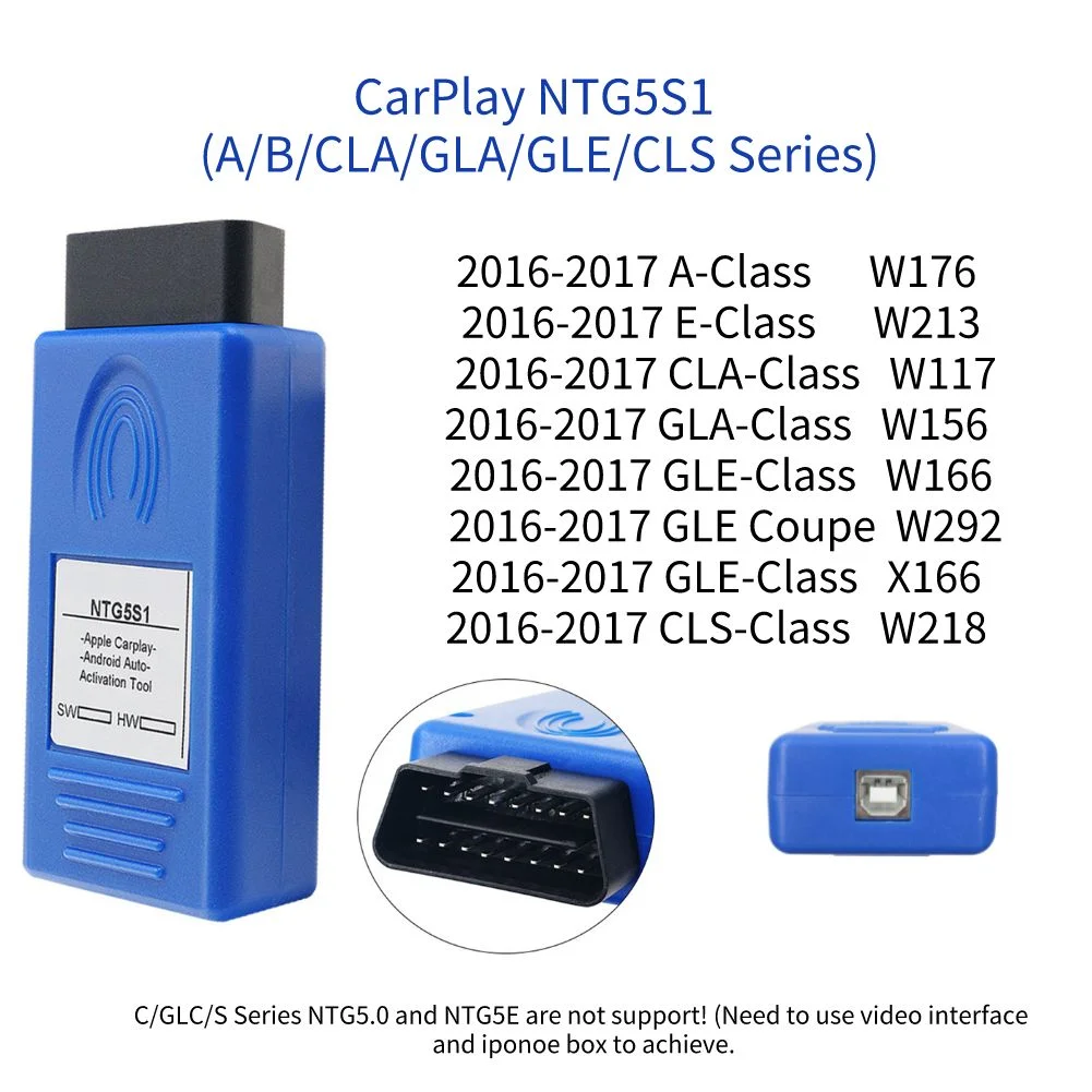 Новейший CarPlay OBD2 NTG5S1 для Apple/Android автоматический инструмент активации для Mercedes Benz оригинальный протокол связи
Новейший CarPlay OBD2 NTG5S1 для Apple/Android автоматический инструмент активации для Mercedes Benz оригинальный протокол связи