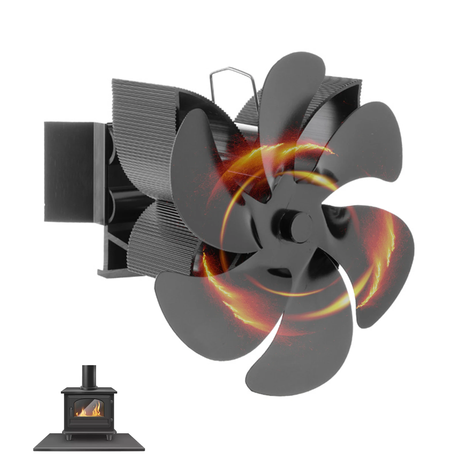 Brand New Fireplace Fan Fan 1400rpm Speed 160-200 165MM Height 165MM Length 6 Pieces Black Thermoelectric Module
Brand New Fireplace Fan Fan 1400rpm Speed 160-200 165MM Height 165MM Length 6 Pieces Black Thermoelectric Module