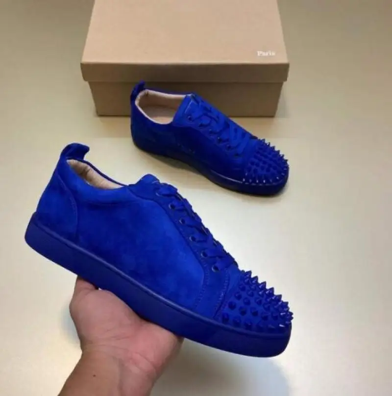 2022 Designer Womens Low-top Sneakers Casual Lace-up Black Red Leather Rivet Red Sole Sneakers Men And Womens Casual Loafers
2022 Designer Womens Low-top Sneakers Casual Lace-up Black Red Leather Rivet Red Sole Sneakers Men And Womens Casual Loafers